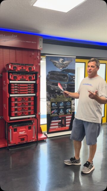 Come by and check out the Milwaukee packout system for your van! Sit down with our sales staff and outfit the perfect set up for your trade on your new work van!#patriottruckgear #packoutsystem #milwaukeetools
